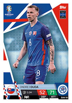 Ondrej Duda Slovakia Topps Match Attax EURO 2024 #SVK10